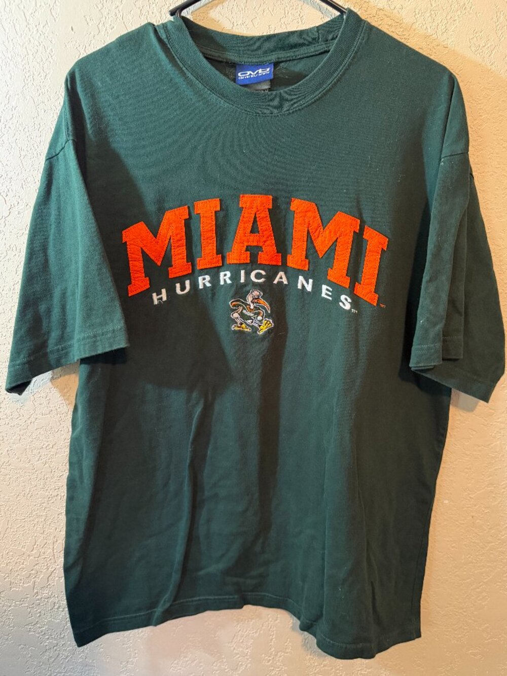VINTAGE Old Varsity Brand University of Miami Men's Graphic Tee Shirt